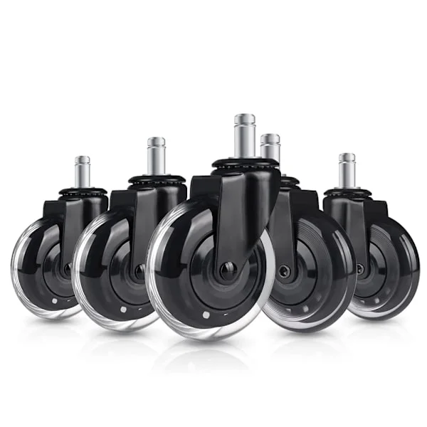 Kontorsstol Hjul Hjul 3 " Rollerblade Gummi Ersättningshjul (5-pack)