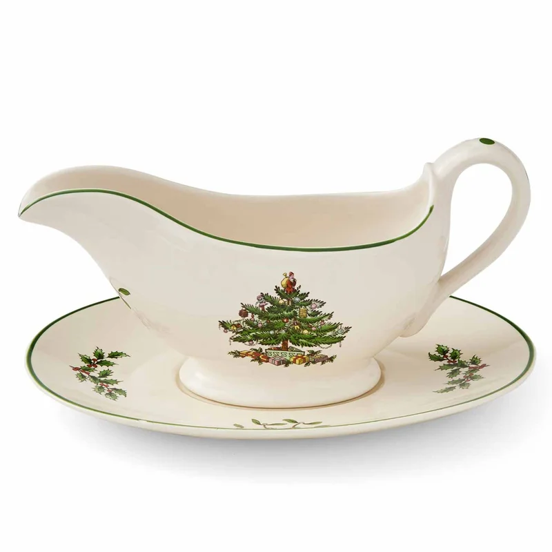 Spode Christmas Tree sausekanne med fat 31 cl' - 'Multi