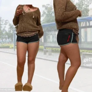 Mörkblå Reebok short shorts