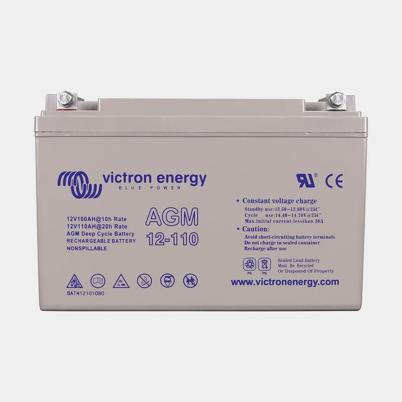Vapaa-ajan akku / kulutusakku Victron Deep Cycle, AGM, 12 V, 110 Ah