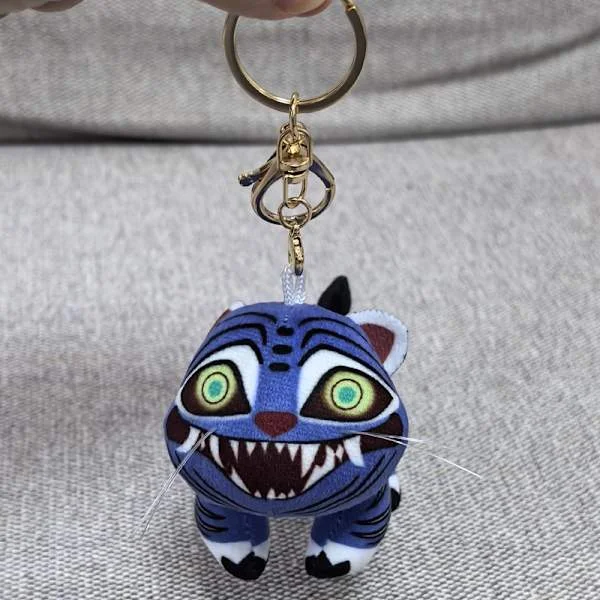 K-pop Demon Hunters Tiger Plys Nøglering - Derpy Udstoppede Dyr Taske Charm, Sød Kawaii Samlerobjekt Gave til Børn Fans