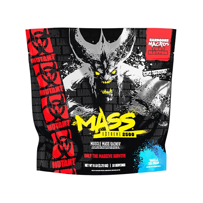 Weight gainer Mutant Mass Extreme 2500 Gainer 2,72 kg, Vanilla Ice Cream - Bodyman.dk