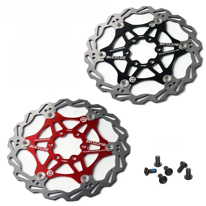 AliExpress - 2 PC BUCKLOS frein à disque de vélo 160/180/203 Rotors flottants de vélo en acier inoxydable VTT Rotor de frein vtt Rotors partie 1 PC