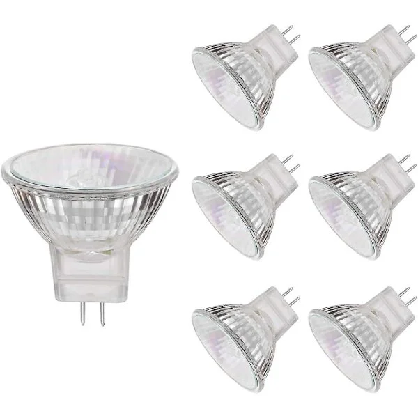 MR11 Halogen Spotlights, 20W 12V MR11 GU4 Halogen Spotlights, Varmvit, 6-pack-FX-