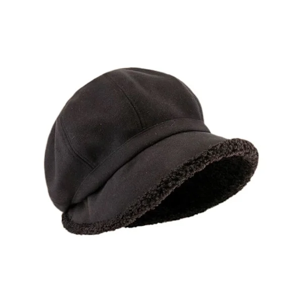 Women's Winter Hats Suede Bucket Hat Warm Thick Windproof Beanie
