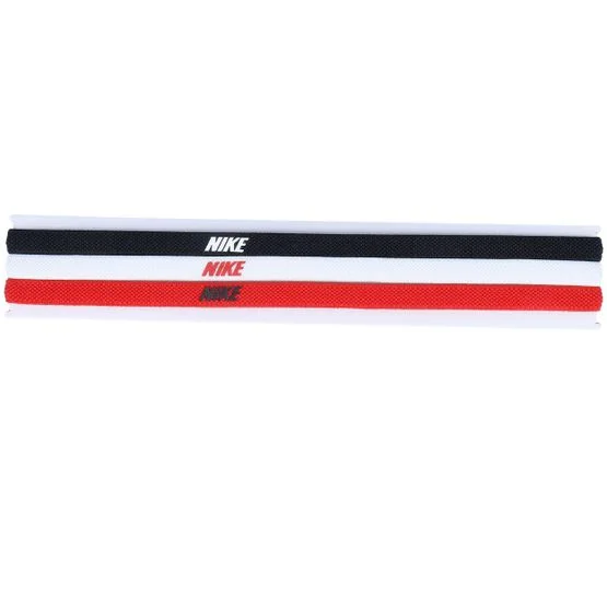Nike - Rood headband Beanie - "3-Pack Elastic 2.0 Black/White/Uni Red Headbands " @ Hatstore