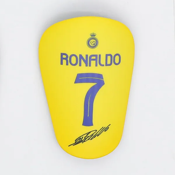 Mini Football Shin Guards - Thick Football Shin Guard Protective Gear *Cristiano Ronaldo 7th in Riyadh*9.5*6cm Cristiano Ronaldo 7th in Riyadh