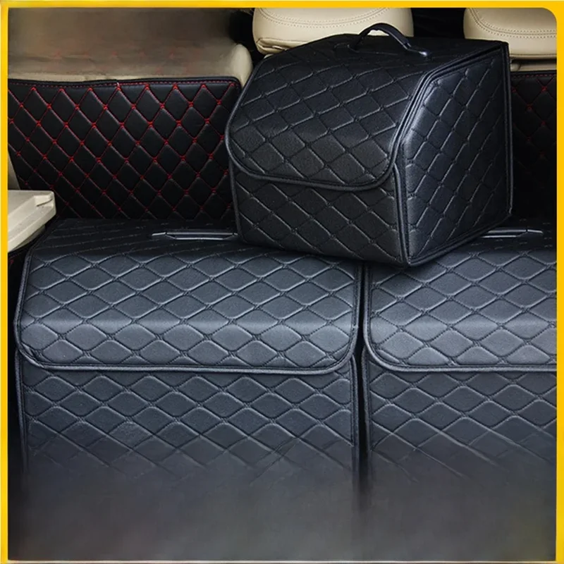 AliExpress - Auto Trunk Organizer Box Große Kapazität Auto Multiuse Werkzeuge Lagerung Tasche Verstauen Aufräumen Leder Falten Für Notfall Lagerung 
