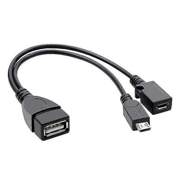 Micro Usb Otg -kaapeli Hdd Ssd Usb -jatkokaapeli Lisävirtalähde Micro Usb Uros Naaras Usb Naaras Jakajajohtoon