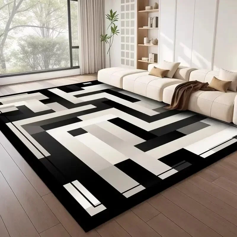AliExpress - Nordic Stil Geometrische Große Teppiche für Wohnzimmer Moderne Dekoration Hause Teppich Licht Luxus Schlafzimmer Teppich Nicht-slip 