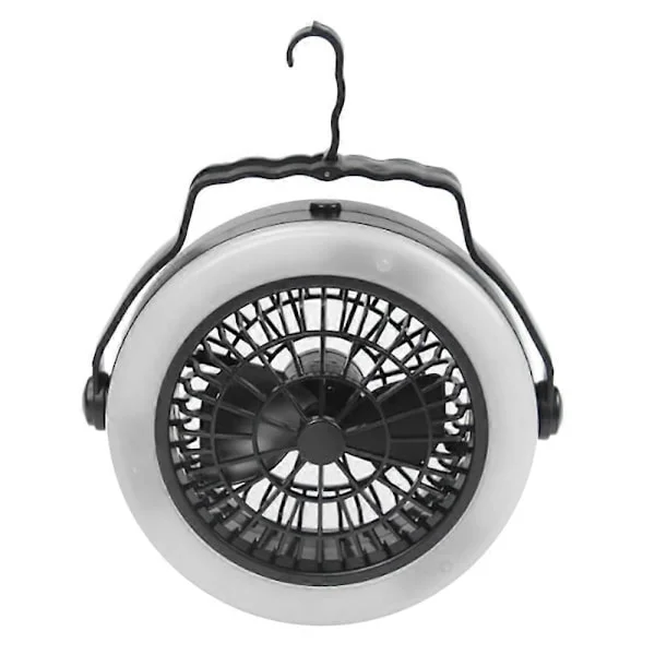 Teltvifte LED-lys Campingutstyr Utendørs Turutstyr Bærbar Lampe med Krok Campingutstyr
