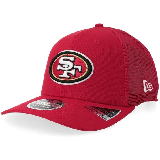 New Era - NFL Rød trucker Caps - San Francisco 49ers 9SEVENTY Scarlet Trucker @ Hatstore