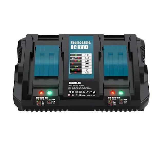 Makita 18V Batteri, 6Ah Kapacitet, Lithium-Ion Teknologi, 2 stk 6Ah, 6A Oplader