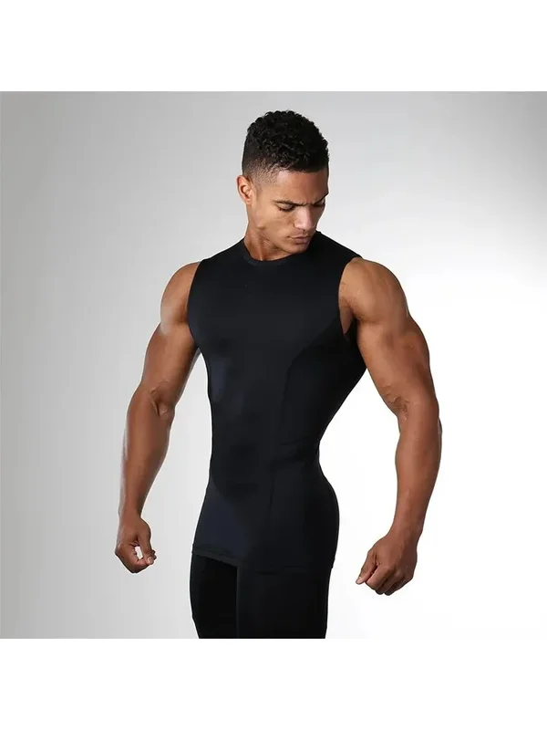 AliExpress - Herren Sommer Tank Top Kompressions-Ärmelloses Shirt Fitness Laufweste Schnelltrocknend Workout Bodybuilding Sport Enganliegende Kleidung
