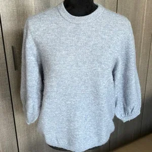 Blå stickad tröja - Stylein
