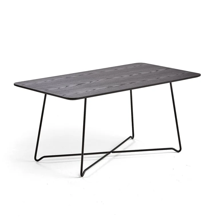 Sofabord, rektangulært, L1100 B600 H510 mm, svart/svart
