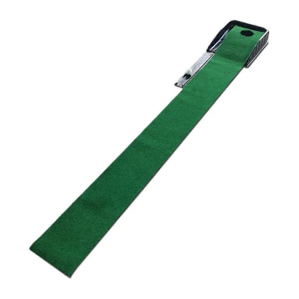 Inomhus Golf Putting Matta, Portabel Mini Golf Green Putting Matta, Mini Golf Träningsmatta för Hem eller Kontor[D] Fotofärg
