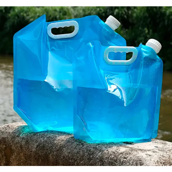 2 kpl 10L kokoontaitettava säiliö Nesteytys Rakko Camping vesisäkki Säiliö kokoontaitettava Camping juomavesipussi