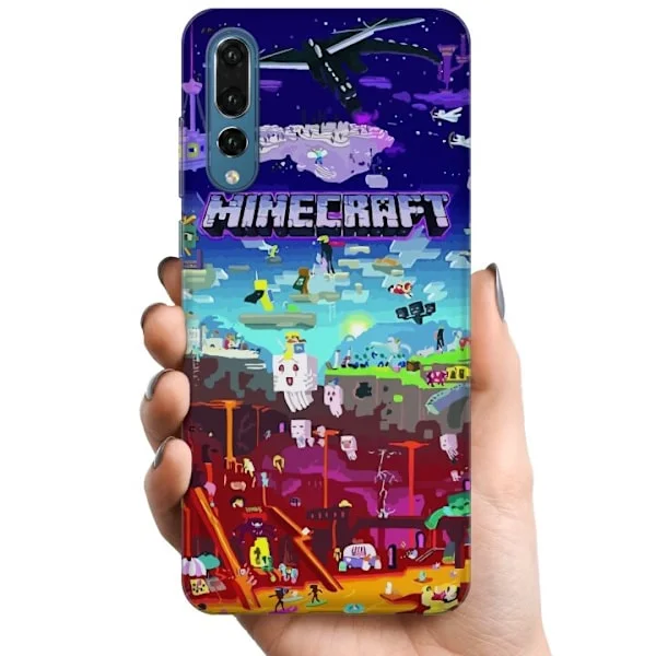 Kompatibelt Mobilskal till Huawei P20 Pro MineCraft