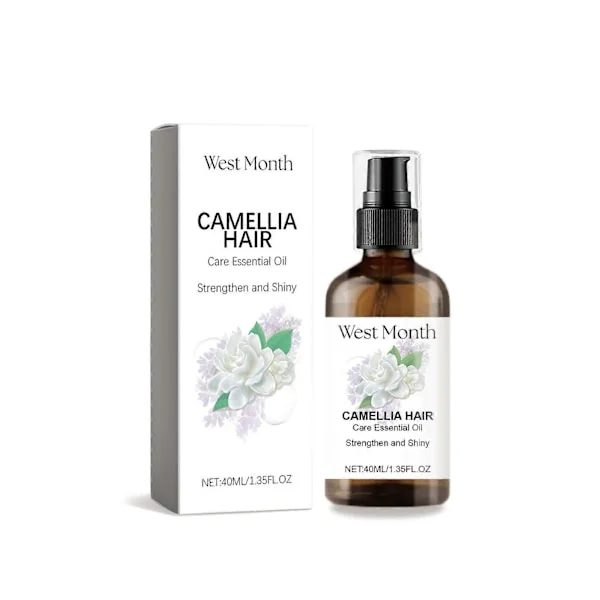 West & Month Camellia Hårvård Eterisk Olja Torrt Hår Manisk Närande Hår Mjuk Hårbehandlingsolja