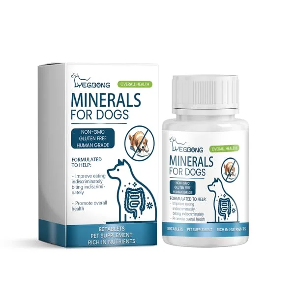 Sporstofftabletter for hunder støtter nervefunksjonen, fremmer generell helse og supplerer kalsium og magnesium.