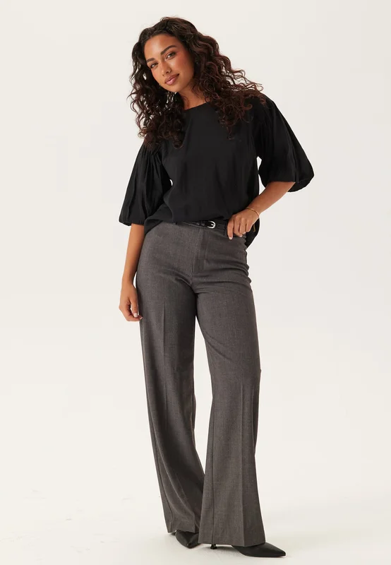 VILA-Vimanja O-neck 2/4 TOP TOP Top-Black Beauty-36