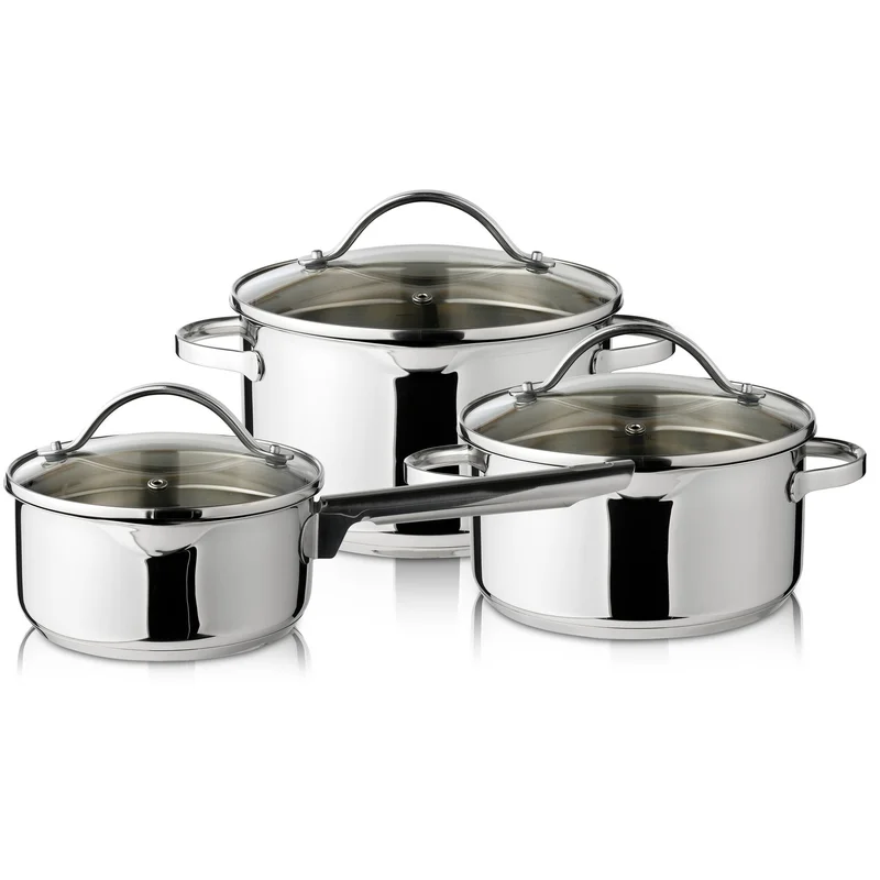 Funktion Grytset med Lock 6 delar Rostfritt Stål | Matlagning > Kokkärl & Stekpannor > Grytset & Kastrullset | Bagaren och Kocken