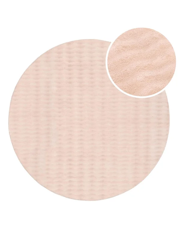 Tide Washable Ø 120 Small Pink Round Rug