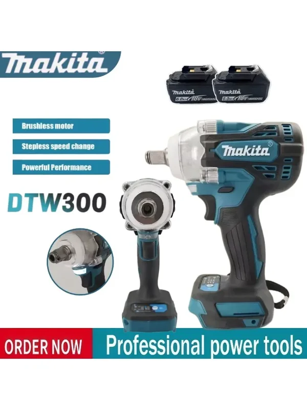 AliExpress - Makita DTW300 Werkzeugset Bürstenloser Akku-Schlagschrauber 330Nm Drehmoment Windkanone Reifenentferner Lithium Auto-Reparatur