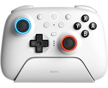 8BitDo Ultimate 2 Wireless BT White - Fyndvara - Bluetooth-handkontroll för Switch, Switch 2 och PC