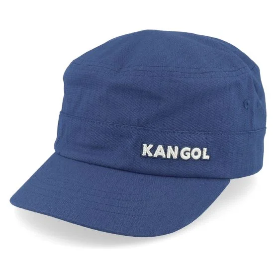 Kangol - Blå flexfit Caps - Ripstop Navy Stretch Fit @ Hatstore