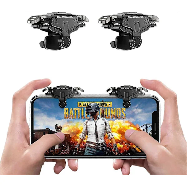 PUBG Mobile Spelkontroll Trigger, [2021 Uppgraderad Version] Spelkontroll Triggers Känslig Skjutspels Gamepad Joystick Trigger för PUBG/Rules of Su