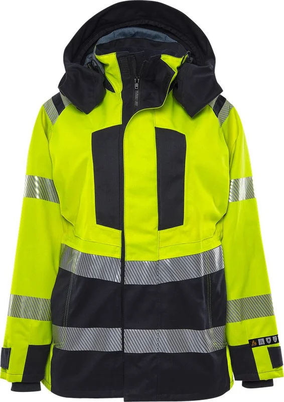 Arbetskläder Fristads Dam Flamestat Airtech skaljacka 4526 ATHR klass 3, dam, Varsel Gul/Marinblå