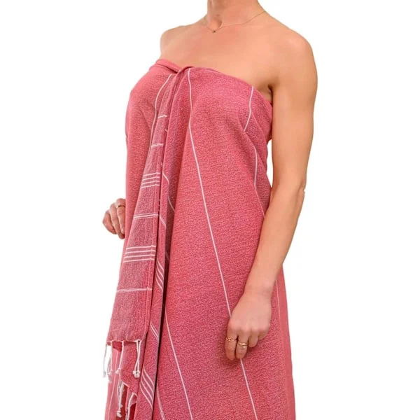 Strandhandduk, bastuhandduk, hamamhandduk, 100x180 cm - XXL - Stor yoga badhandduk för män och kvinnor - Fouta Plage