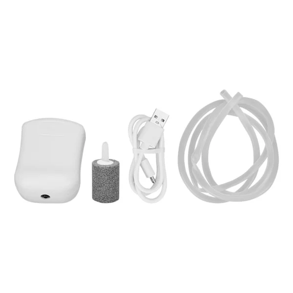 Aquarium Oxygen Pump Silent USB Powered Low Pressure Aquarium Air Pump for Home 1.5W