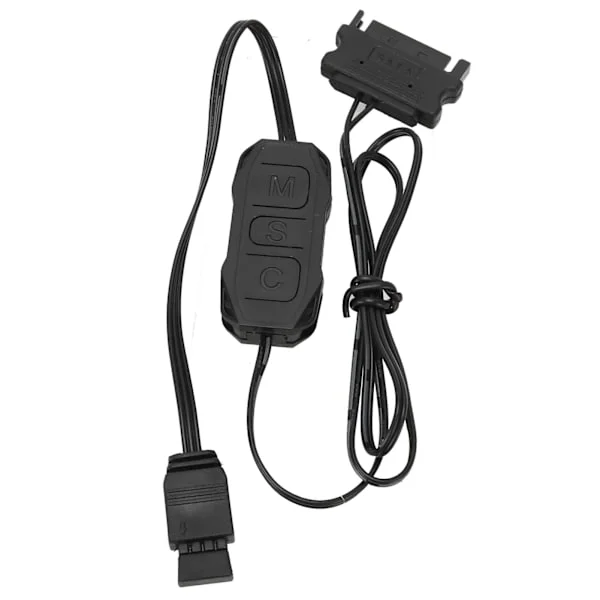 5V 3Pin ARGB Kontroller Flera Ljuslägen Manuellt Kontroll RGB Fläktkontroller SATA Ström Ljusramp Kontroller