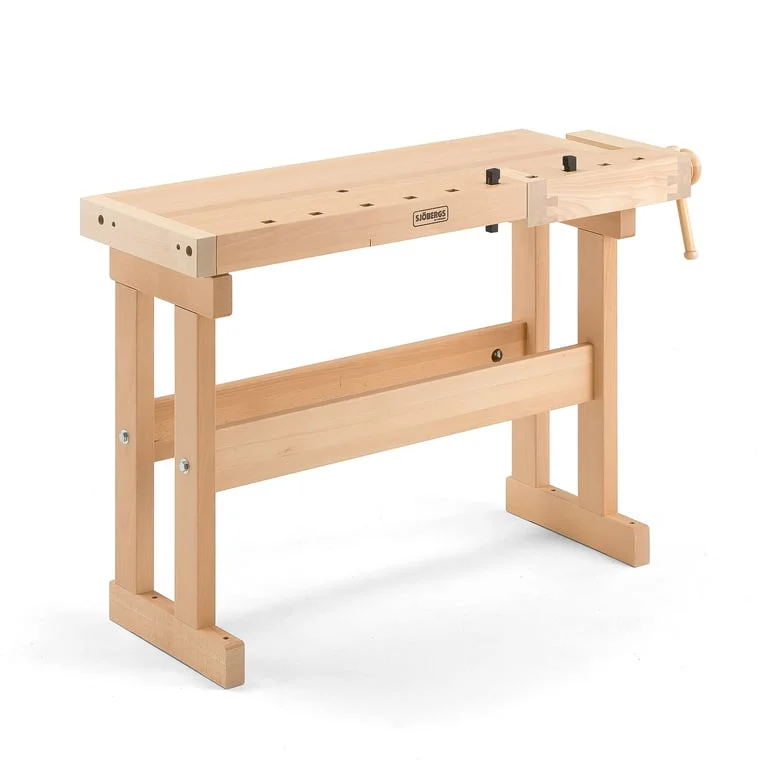 Wooden carpenter's workbench, 1070x400x850 mm, beech