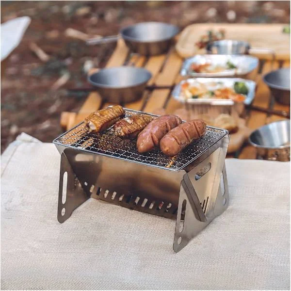 Kulgrill Foldbar BBQ - kulgrill - Kulgrill - Campinggrill - Grill - Til 1-2 personer - Camping Picnic Udendørs