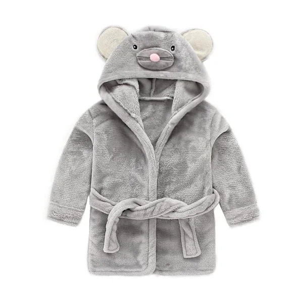 Baby pojke badrock barn badrock med huva badhandduk pyjamas pyjamas 0-6 år (höjd 110cm)