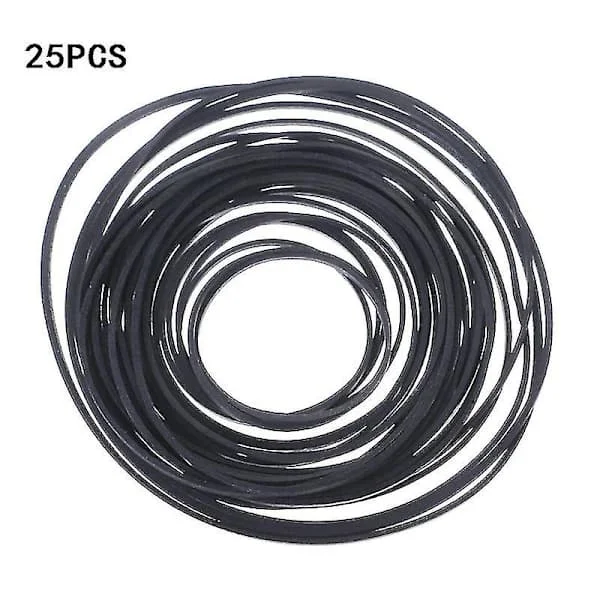 /EA/45-130mm Universal 1mm Bredd Fyrkantig Gummiband Mix Kassettbandspelare Band Remhjul Drivrem För Bandspelare Walkman Dvd Skivspelare 25 St