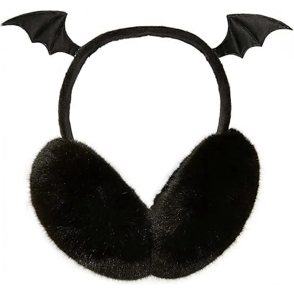 Söta och kreativa djävulsfladdermus-hörselkåpor, plyschiga vinter-utomhus-hörselkåpor, vikbara hörselkåpor, Halloween-kostymer.