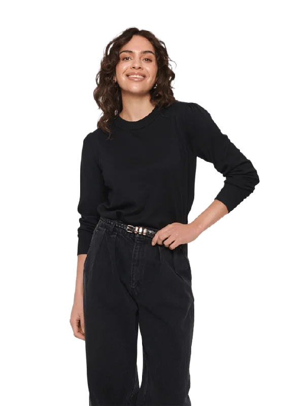 Saint Tropez Mila Sweater Tröjor Dam Svart L
