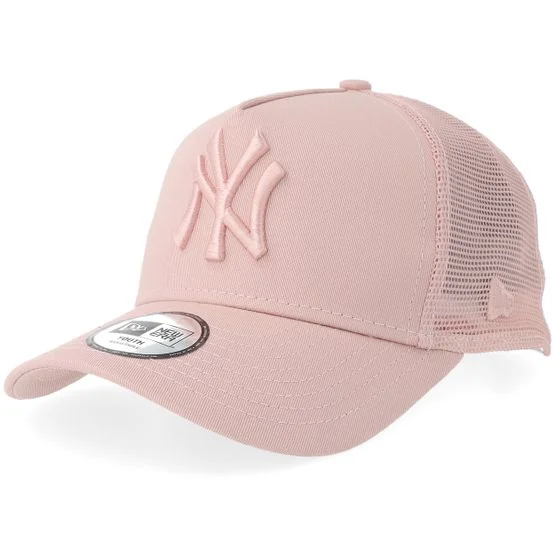 New Era - MLB Rosa trucker Boné - Kids New York Yankees Chyt League Ess Pink A-Frame Trucker @ Hatstore