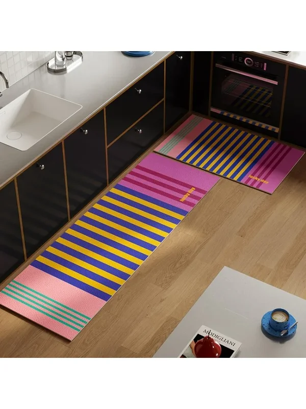 AliExpress - Carpet For Kitchen Non-slip Waterproof Oil-proof Floor Mat PVC Leather Long Rug Home Decoration Foot Mats 주방 카펫 Alfombra Cocina