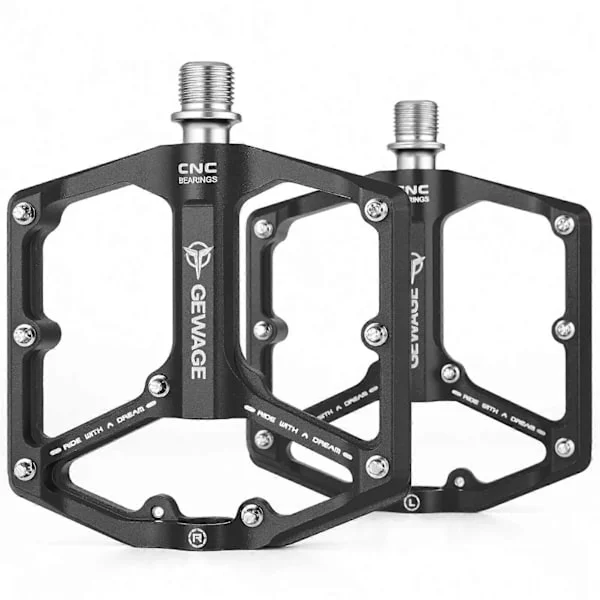 Cykelpedaler Metal Cykelpedaler Aluminiumlegeringspedaler Tre Lejer Hul Design Universal Skrue Dobbeltsidet Skrue Forseglet