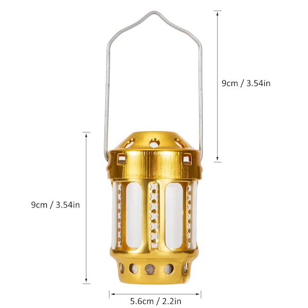Ljuslykta Mini Ljusstark Aluminiumlegering Mässing Nattfiske Hängande Ljuslykta Utomhus Camping Fiske Ljuslykta