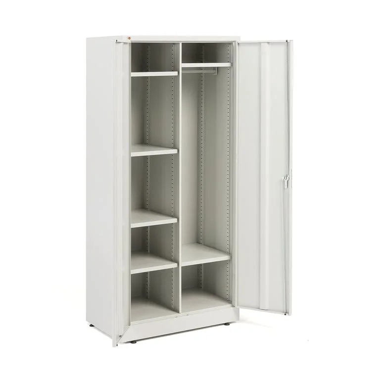 Utility cupboard CHANGE, 1800x800x500 mm, light grey