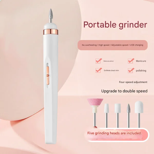 Flawless Salon Manicure Kit, Elektronisk Neglefil og Komplett Sæt af Manicure- og Pedicureværktøjer