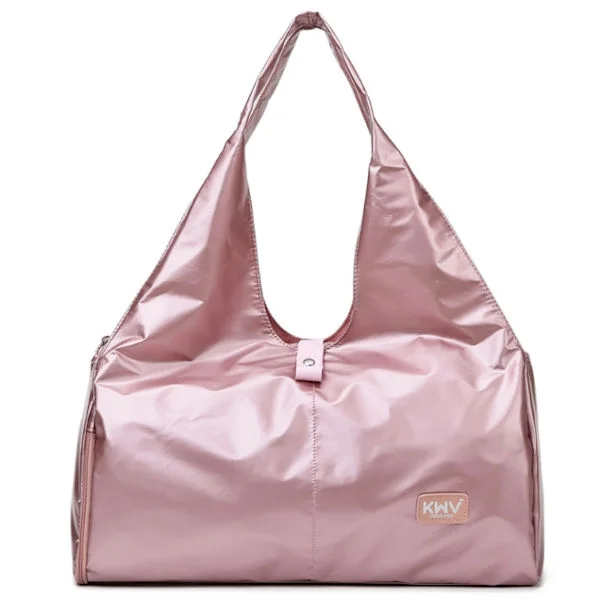 Treningsbager for kvinner, Stor yogamatteveske med glidelås, Yogaveske med håndtak og stropp, med rom