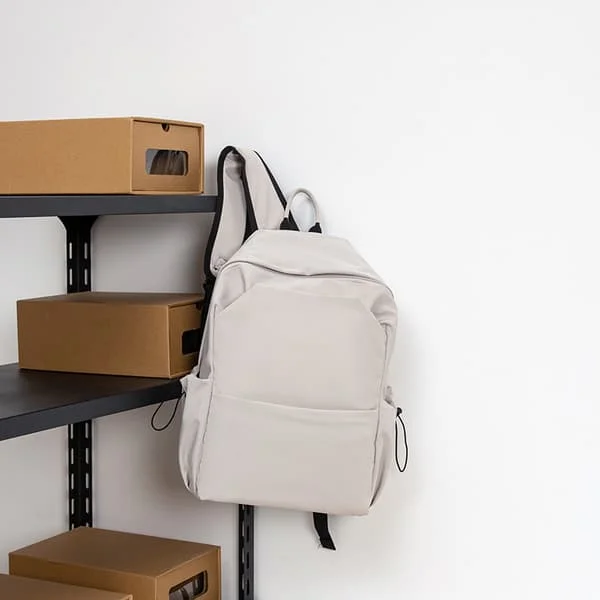 Women's School Backpack, Casual Backpack, Laptop Backpack for Teenage Girls, Lightweight Backpack, Waterproof Bookbag, White